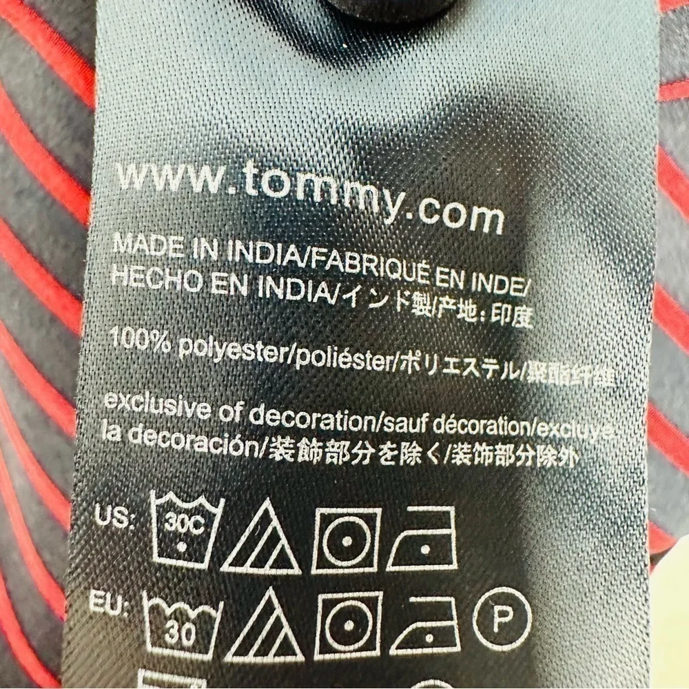 Tommy Hilfiger - Red and Blue - Sleeveless Button up Blouse Size:  S/P - Picture 7 of 10